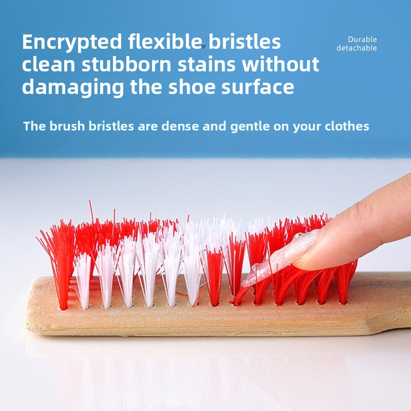 1pc Household Long Handle Bamb - Shoe Cleaning Brush recension och pris