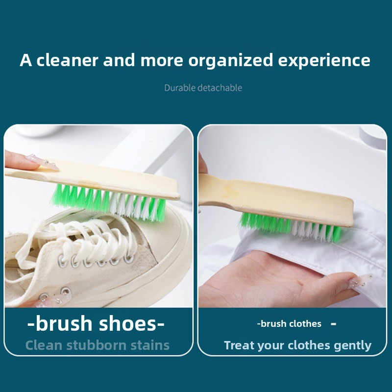 1pc Household Long Handle Bamb - Shoe Cleaning Brush recension och pris