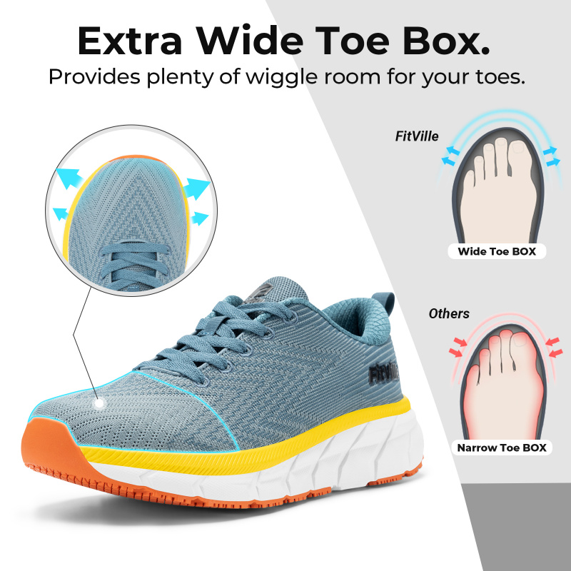 FitVille Wide Toe Box Men'S Sh - Sneaker Box recension och pris